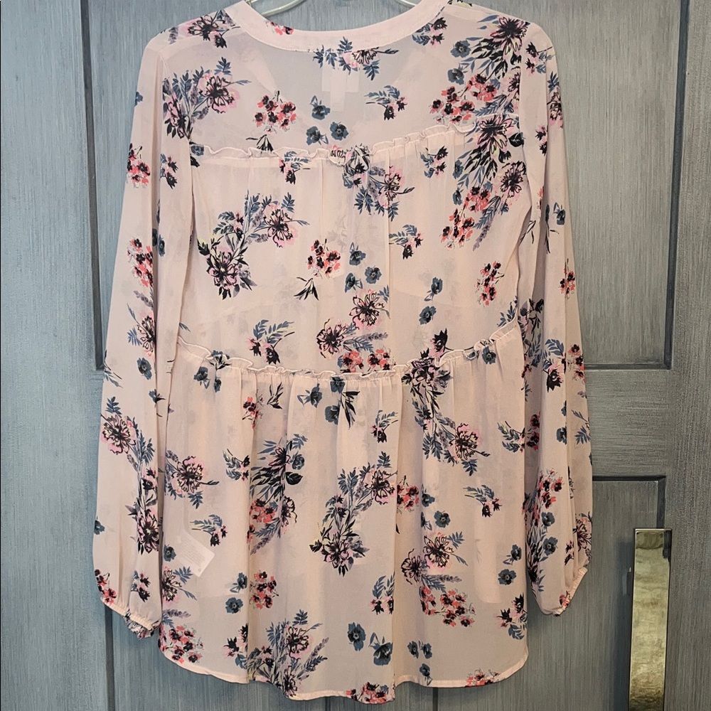Knox Rose SZ X-SMALL Bohemian Flowy Floral Blouse #boho #fairy #whimsical - Picture 7 of 8